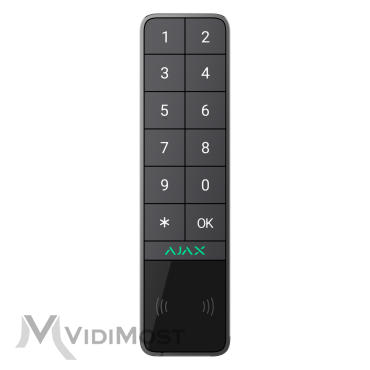 Бездротова вулична клавіатура Ajax KeyPad Outdoor графітова-1